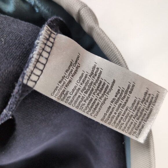 Lacoste Men's Navy Crewneck Pullover Blue/Grey Sleeve Detail, XL - Picture 5 of 7